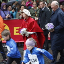 The King and Queen at the "Labb and Line" children's race. Photo: Lise Åserud, NTB scanpix